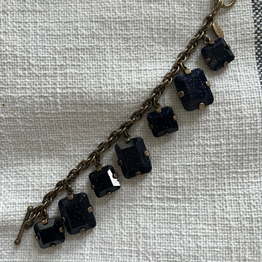 Gold and Sapphire Stone Bracelet